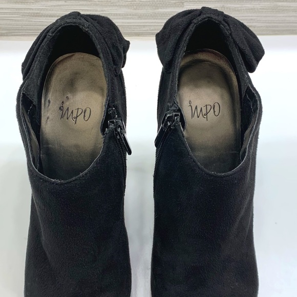 IMPO- Black Suede Ankle Bootie - Picture 5 of 7